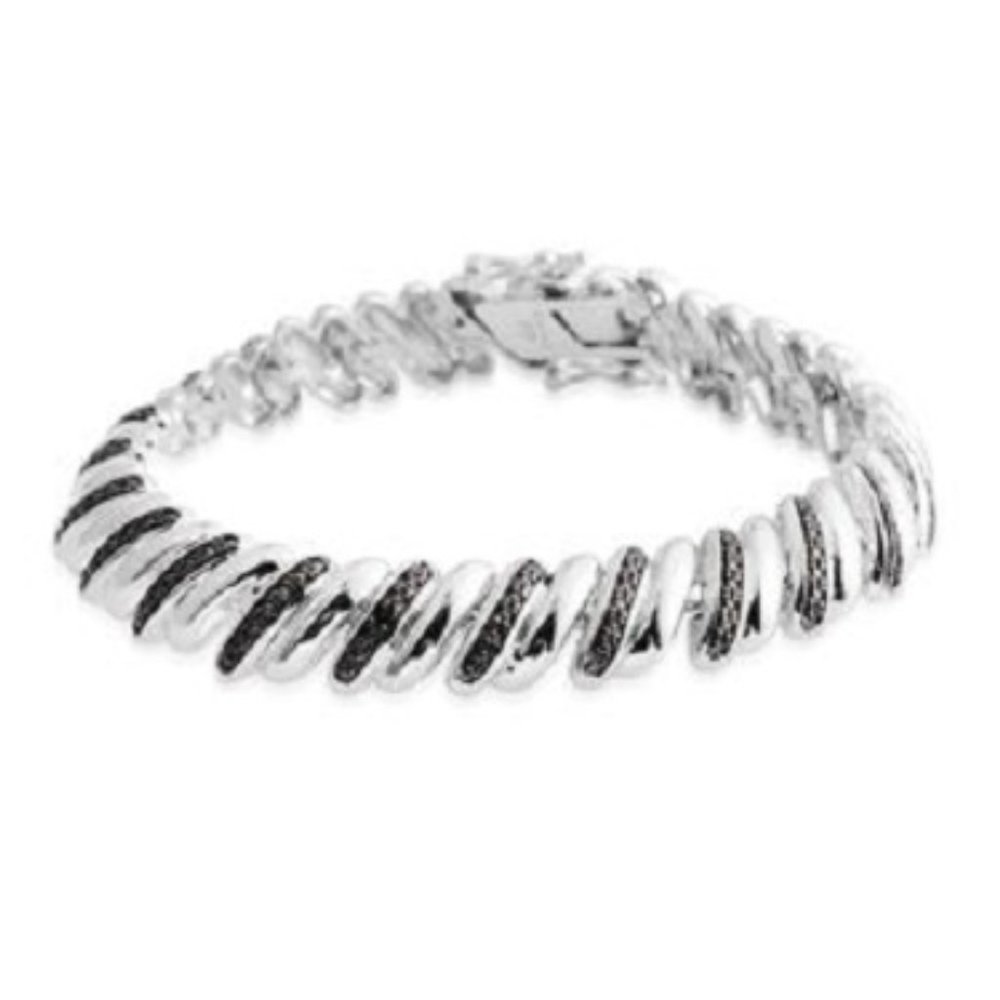 genuine black diamond accent